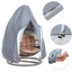 thumbnail image 3 of Funda para silla colgante, fundas para silla columpio de mimbre, cubierta impermeable antipolvo para muebles de jardín (gris), 3 of 5