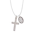 thumbnail image 2 of Delight Jewelry Stainless Steel Psalm 46:10 - Be Still and Know Engraved Cross - Best Mom Ever Charm Necklace, 2 of 4