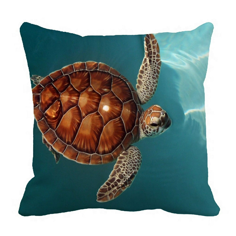 ZKGK Sea Turtle Pillowcase Home Decor Pillow Cover Case Cushion Two ...