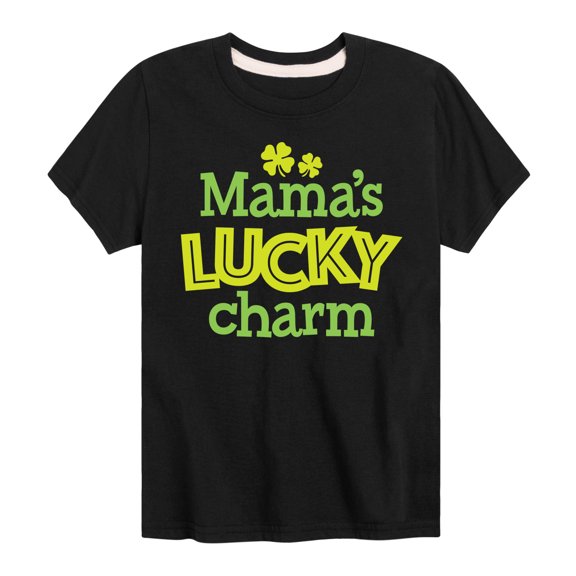 Instant Message - St. Patrick's Day - Mama's Lucky Charm - Toddler And Youth Short Sleeve Graphic T-Shirt