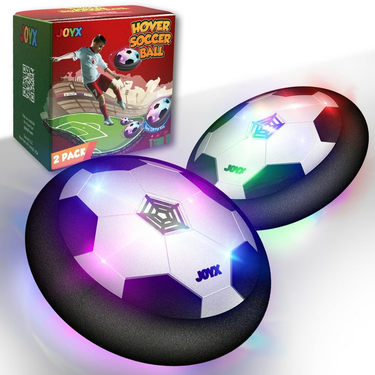 JoyX Air Hover Soccer Balls Toys for Kids, Indoor Games Activities with LED  Lights and Foam Bumpers, Christmas Birthday Party Gifts Toys for Boys