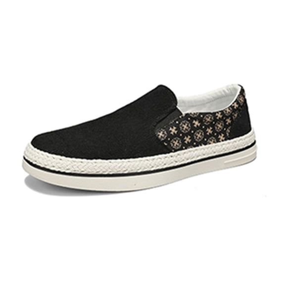 Espadrilles for Men, men's espadrilles Mens Sneakers Casual Comfy Canvas Shoes Men's Flat Shoes Easy to Wear On and Off