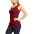thumbnail image 3 of Women's Casual Solid Sleeveless Basic Cami Tank Top, 3 of 4