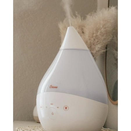 CRANE - 1 Gal. Drop Cool Mist Humidifier with Sound Machine - White
