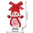 thumbnail image 3 of 100/200PCS Christmas Snowman Lollipop Holder Kraft Paper Card Xmas Packing Box DIY Navidad Christmas Tree Pendant Party Supplies (snowman  rope,2.8x10cm,100piece), 3 of 7