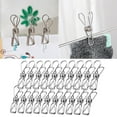 20 Pack Stainless Steel Clothes Pins Utility Clips Hooks Clothespin Clothesline Clip For Home
