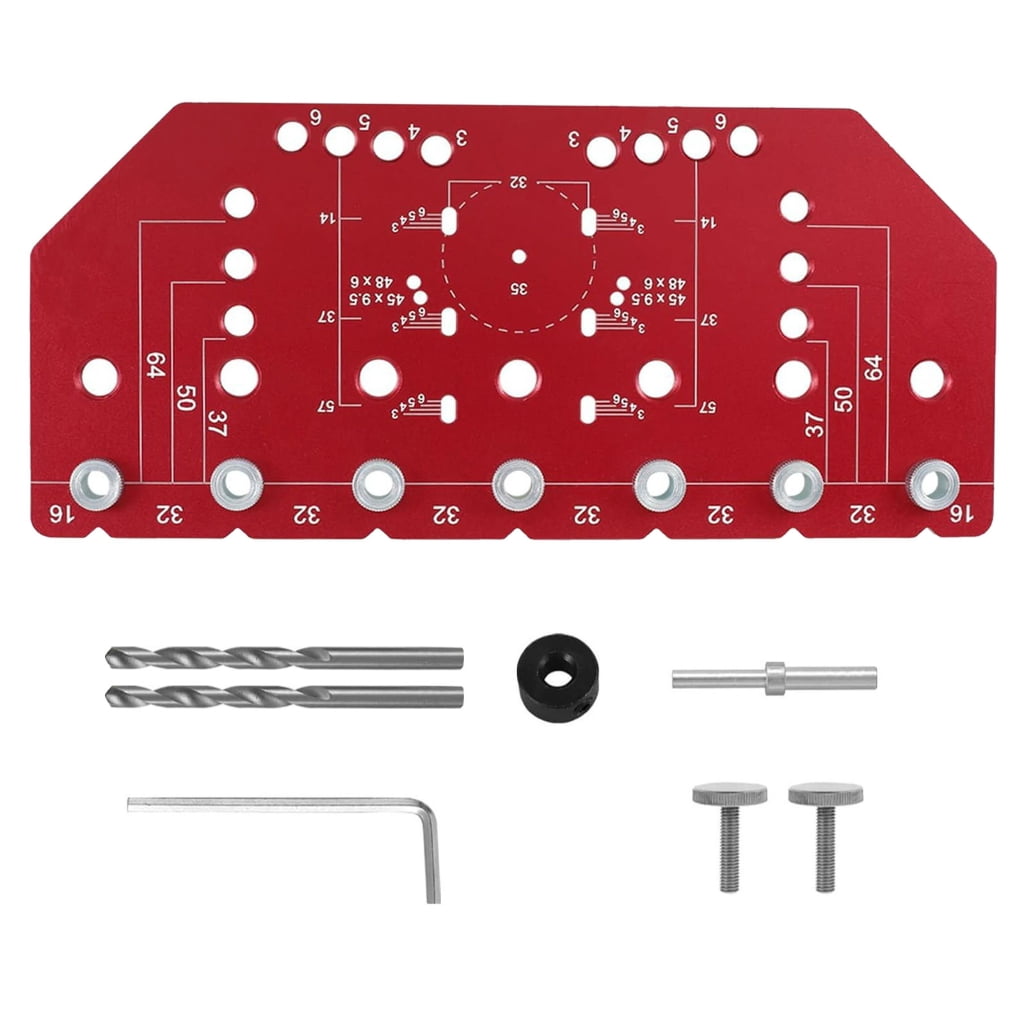 Hinges Jig with Quick Clamps Concealed Door Hinges Jig 35mm Cabinet Hinges Jig Hinges Hole Drilling Jig Woodworking Tool