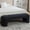 Black, variant on Arouseden 65" End of Bed Bench King Size White,Upholstered Bench for Entryway,Bedroom Window Bench Seat,Chenille End of Bed Couch,Modern Chaise Bench Living Room