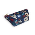 thumbnail image 5 of Day of The Dead Sugar Skull Makeup Bags Women's Bags Cosmetic Pouch Bag, 5 of 6