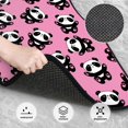 thumbnail image 3 of Lsque Cute Panda Print 4-Piece Floor Mats, Heavy-Duty Rubber Liners, Anti-Slip Design, All-Season Automotive Protection, Vehicles, Cars, Trucks, and SUVs, 3 of 7