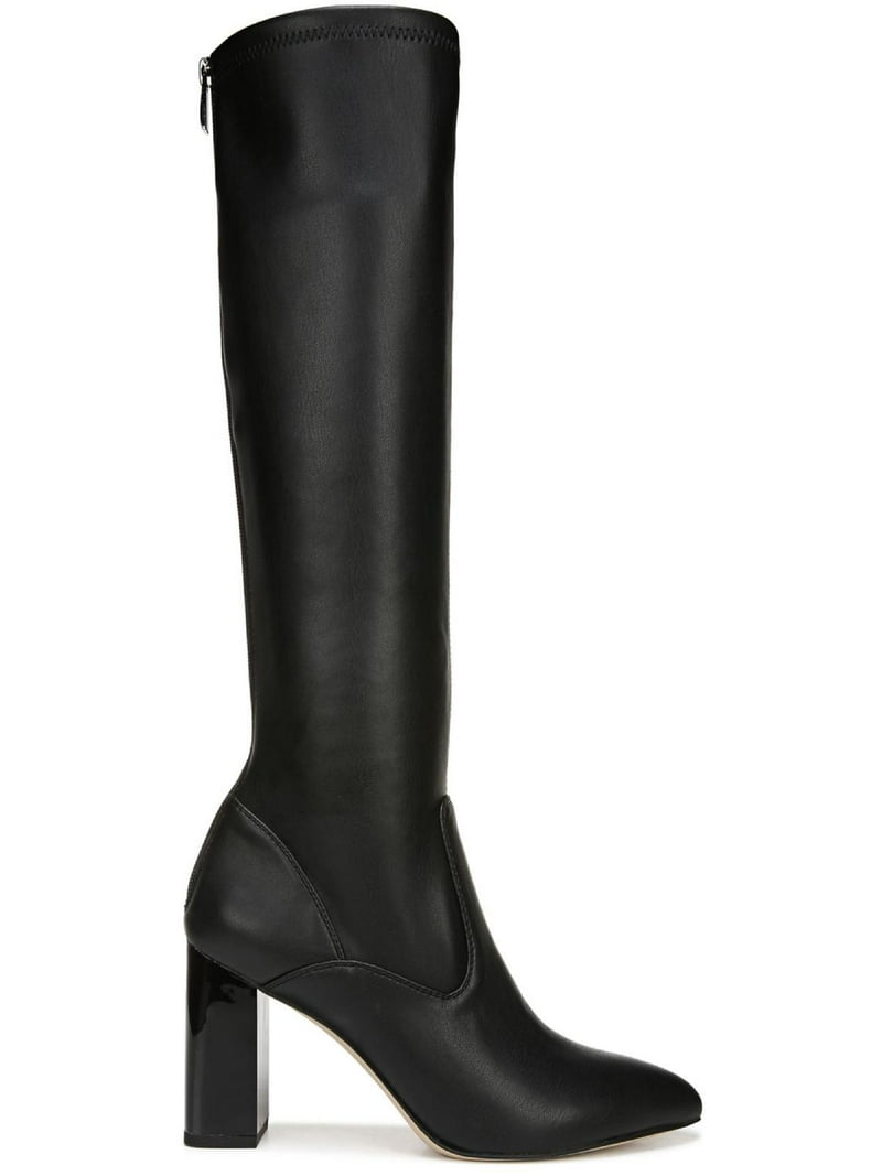 Franco Sarto Women's L-Katherine Pointed Toe Knee High Boots Black