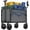 Gray, variant on Simenmax Heavy Duty Collapsible Wagon Cart, 220 lbs Capacity All-Terrain Folding Wagon Portable Gear Cart for Camping, Beach, Gardening, Grocery Shopping, Blue
