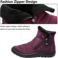 thumbnail image 2 of YAZI Winter Boots for Women Slip on Men's Snow Ankle Boots Lightweight Outdoor Footwear, 2 of 14