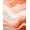 Peach Coral Blush, Pattern 1, variant on ODIKA 8'x10' Washable Area Rug Durable, Non-Slip Peach Gradient Ombre Swirling Wave Minimalist Abstract Curved for Living Room, Under Sectional, Family