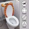 thumbnail image 3 of HELLHERO Leaves Dachshund Soft Dustproof Set of 2 with Fits All Toilet Shapes Bathroom Toilet Cover Set Non-Slip, 3 of 8