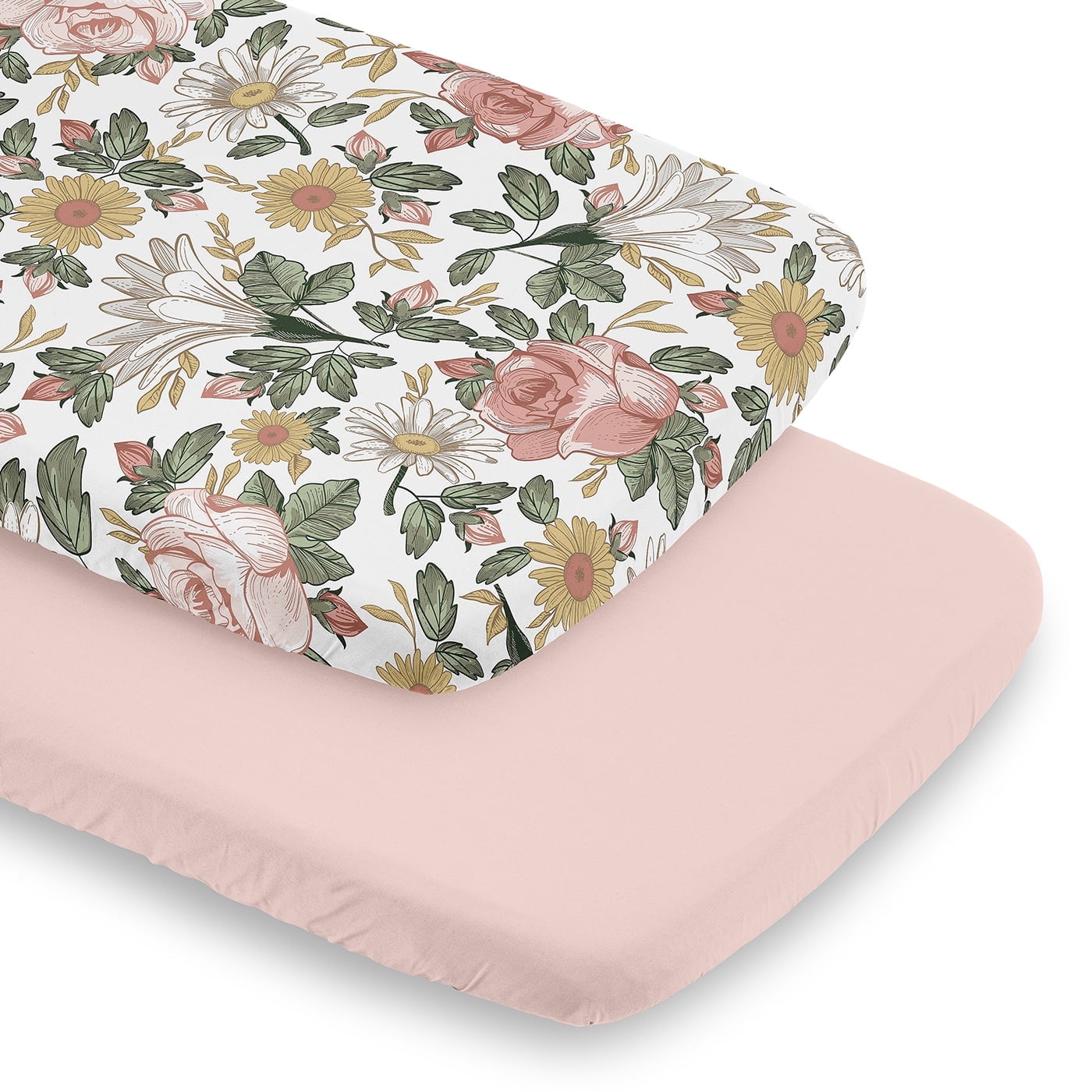 American Baby Company Toddler Cot Sheet 23x40 Inch - Microfiber, Elastic Straps, Daycare & Preschool