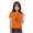Orange, variant on FAHXNVB Girls Crewneck T-Shirts Short Sleeve Summer Cute Goat Print Basic Breathable Cotton Shirts Fashion Althletic Comfortable Tees Tops 3-10 Years