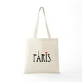 thumbnail image 5 of CafePress - Love Paris With Eiffel Tower And Red Heart Tote Ba - Unisex Canvas Tote Bag, Beige, 1-Piece, 5 of 6