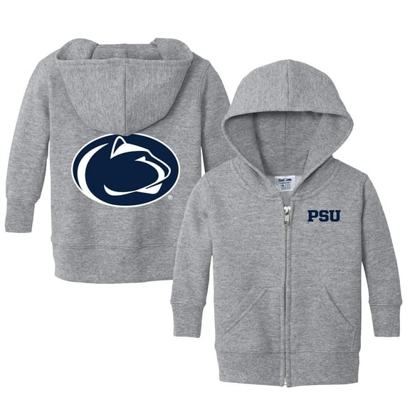 Infant Chad & Jake Heather Gray Penn State Nittany Lions Primary Logo Full-Zip Hoodie