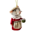 thumbnail image 1 of Opossum Hanging Upside Down with Candy Cane Scarf Possum Christmas Tree Ornament Opossum Hanging Upside Down with Candy Cane Scarf Possum Christmas Tree Ornament (C), 1 of 6