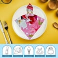 thumbnail image 6 of WYYP Flamingo Polka Dots Kitsch Polyester Dinner Napkin for Dining Table Kitchen Party Decor 4 PCS, 6 of 7