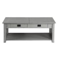 thumbnail image 2 of Furniture of America Carl Lift-Top Wood Antique Gray Coffee Table, 2 of 12