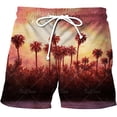 thumbnail image 1 of Pantalones cortos de playa para hombre, Shorts deportivos informales hawaianos con estampado 3D de plantas naturales, rápido y transpirable, novedad de verano 2022 Fivean unisex, 1 of 2