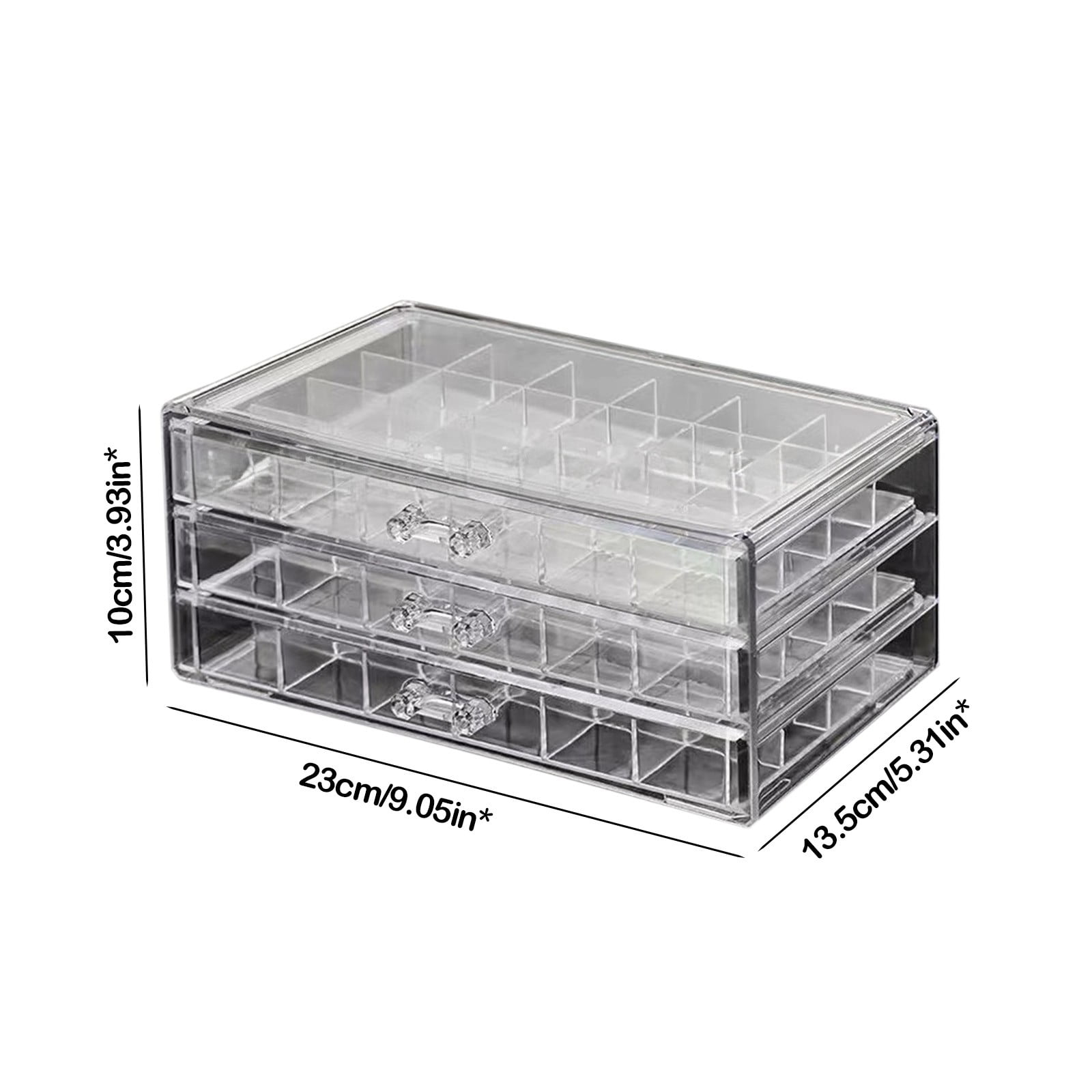 Jewelry Organizers and Storage QTOCIO Jewellery Storage Box Transparent Multi-layer Large Capacity Ring Earring Necklace Bracelet Home Drawer Jewellery Box