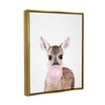 thumbnail image 3 of Stupell Industries Fawn Blowing Bubblegum Animals & Insects Painting Gold Floater Framed Art Print Wall Art, 17 x 21, 3 of 9