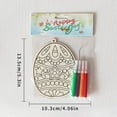 thumbnail image 2 of Arts & Crafts & DIY Toys Easter Wooden Drawing Board for Kids Painting Coloring Craft Decoration Easter Rabbit, 2 of 3