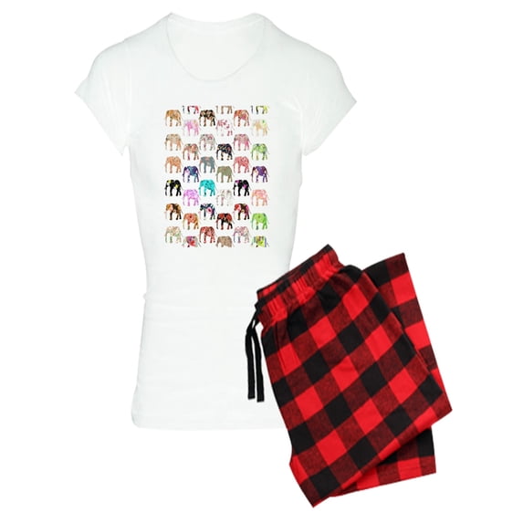 CafePress - Girly Whimsical Retro Flora - Women's Light Pajamas