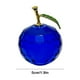 thumbnail image 3 of Adorno Navideño de Manzanas Facetadas de Cristal Azul | Figuras Coleccionables para Decoración Navideña | 8,5 X 7 X 6 Cm | Dcc250811001Bu, 3 of 6