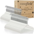 thumbnail image 4 of Casafield 100 Velvet Baby Hangers for Infant & Toddler Clothes, 11" - Ivory, 4 of 7