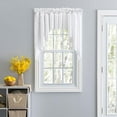 thumbnail image 2 of Ellis Stacey 3" Rod Pocket High Quality Fabric Solid Color Window Lined Swag Set 126"x36" White, 2 of 2