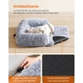 thumbnail image 4 of Cama para Perros, Funda Protectora para Sofá, 80 x 75 x 16 cm, Tela de Felpa, M, para Perros Pequeños y Medianos,Gris Ombré, 4 of 5