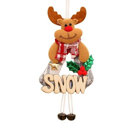 

Veki Christmas Decoration Supplies Christmas Tree Small Pendant Snowflake Gold Letter Card Pendant Chandelier Beads for Centerpieces