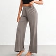 thumbnail image 2 of Bovxnpu Womens Pajama Pants Sleep Lounge Pants High Waist Wide Leg Casual Pants Comfortable Loose Sleepwear, 2 of 8