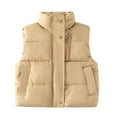 thumbnail image 4 of GYRATEDREAM Boys Girls' Light Weight Down Vest, Kids Lightweight Sleeveless Jacket, Boys Girls Puffer Down Vest for 3-10Y, 4 of 11