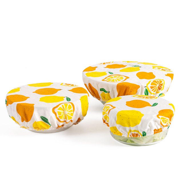 3 piezas de tazones reutilizables de 26 cm de diámetro, 23 cm, de vajilla, tapa elástica, tapas de almacenamiento de alimentos para conjunto perfecl Cubiertas de tazones