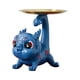 thumbnail image 2 of Estatua de dragón chino de resina, cuenco para llaves, bandeja de joyería, decoración del Festival de Primavera, pequeña escultura de dragón para el , azul, 2 of 10