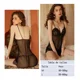 thumbnail image 3 of Lencería Babydoll Encaje Vestido Camisón Con Liguero Y Tanga, 3 of 8