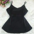 thumbnail image 4 of BOOMILK Satin Pajamas Women Sleeveless Silky V Neck Camisole Comfy Sling Sleepwear Tank Top, 4 of 5
