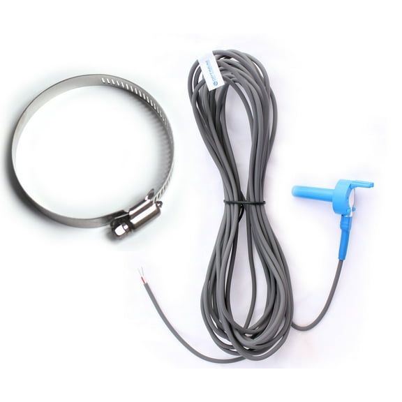 Water/Air/Solar Temperature Sensor Replacement for Jandy - Replaces 7790 - Includes 2" Pipe Clamp