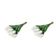 thumbnail image 4 of Flores de PU Cateissary 10 piezas Blanco 2Conjunto, 4 of 6