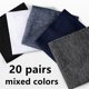 thumbnail image 3 of 20 pares de calcetines finos de seda helada de verano para hombre, calcetines de negocios, calcetines largos negros ultrafinos transpirables, calcetines desechables, 3 of 5