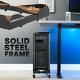 thumbnail image 2 of VIVO Black Premium Large PC Cart, CPU Rolling Stand, Adjustable Computer Trolley, 2 of 8