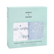 aden + anais Classic Swaddles Rising Star, Muslin Cotton Breathable Blankets, 2 Count
