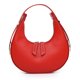 thumbnail image 4 of Bolsa de cuero de moda para mujer de hombro Hobos de media luna sólida (Rojo) Ehuebsd Para Estrenar, 4 of 9