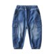 thumbnail image 1 of Odeerbi 3-9 Años Niños Cargo Vaqueros Pantalones Vaqueros Pantalones Vaqueros Con Bolsillo, 1 of 9