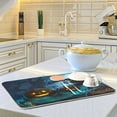 thumbnail image 6 of GZHJMY Halloween Décor Dish Drying Mat - 18 x 24inch- Extra Large Microfiber Dish Drying Mat, Dish Draining Mat, Counter top Mat, Bat Pumpkin Halloween（267）, 6 of 7